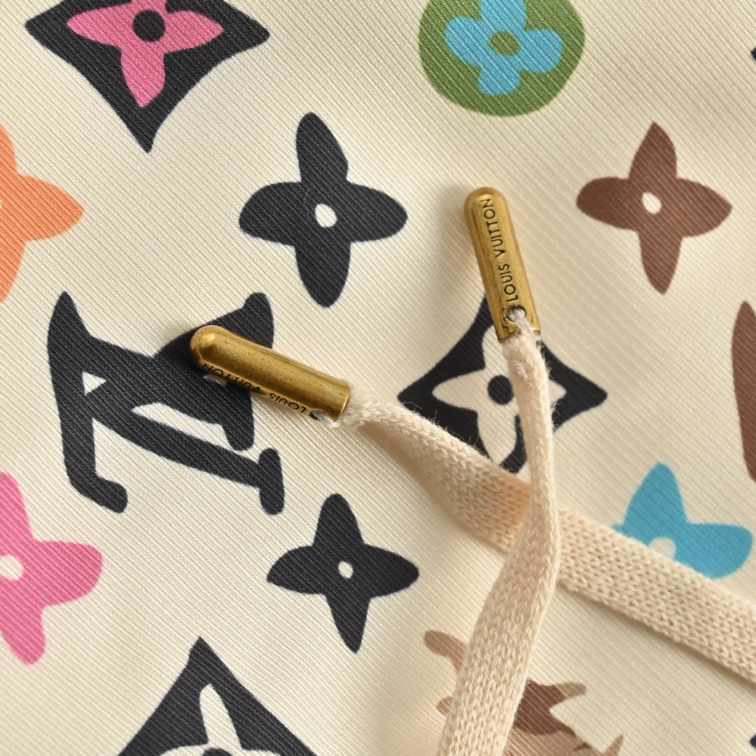 Louis Vuitton Monogram printed silk shorts