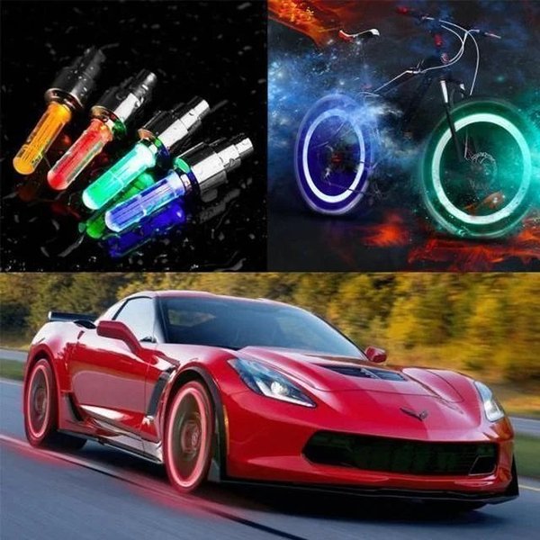 (🔥Last Day Promotion-SAVE 65% OFF)Motion Activated LED Wheel Lights Suitable for Cars, Motorcycles, Bicycles(4 PCS/Set)-BUY 5 GET 5 FREE & FREE SHIPPING