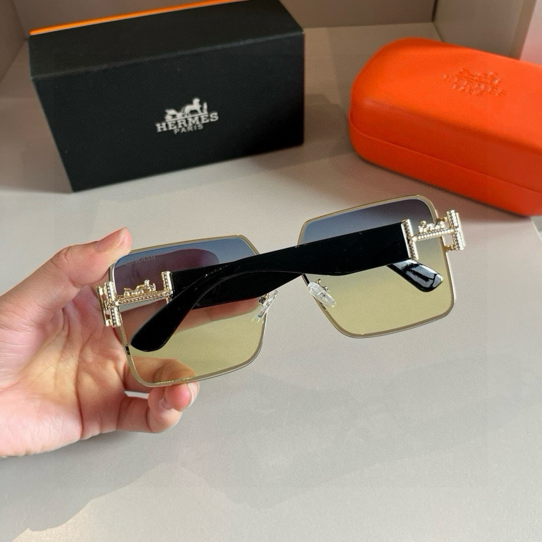 Hermes Large Frame 3D Sunglasses