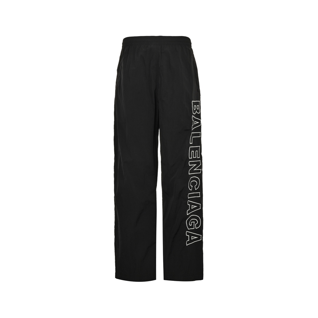 Balenciaga Embroidered Woven Nylon Trousers