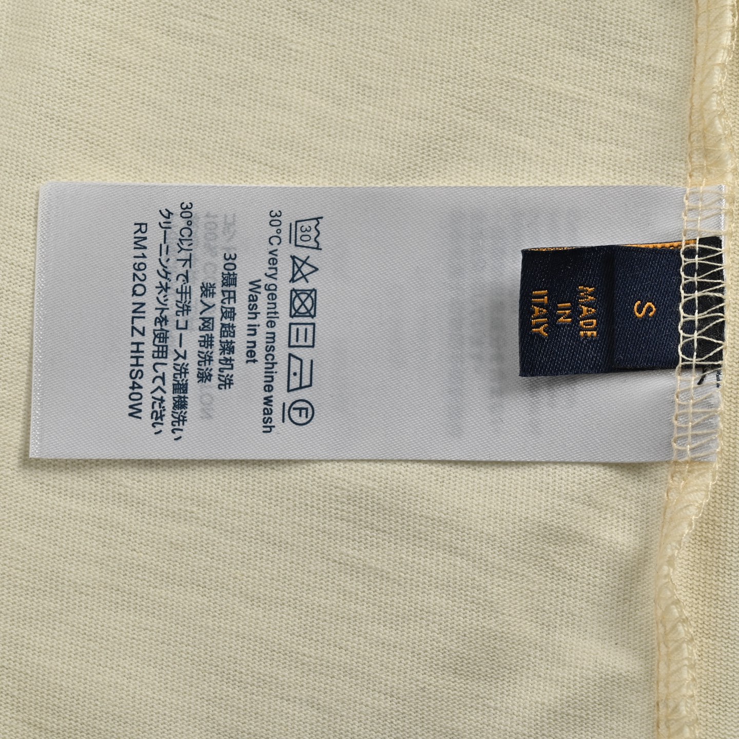 Louis Vuitton 25ss embroidered logo foam lettering short sleeves