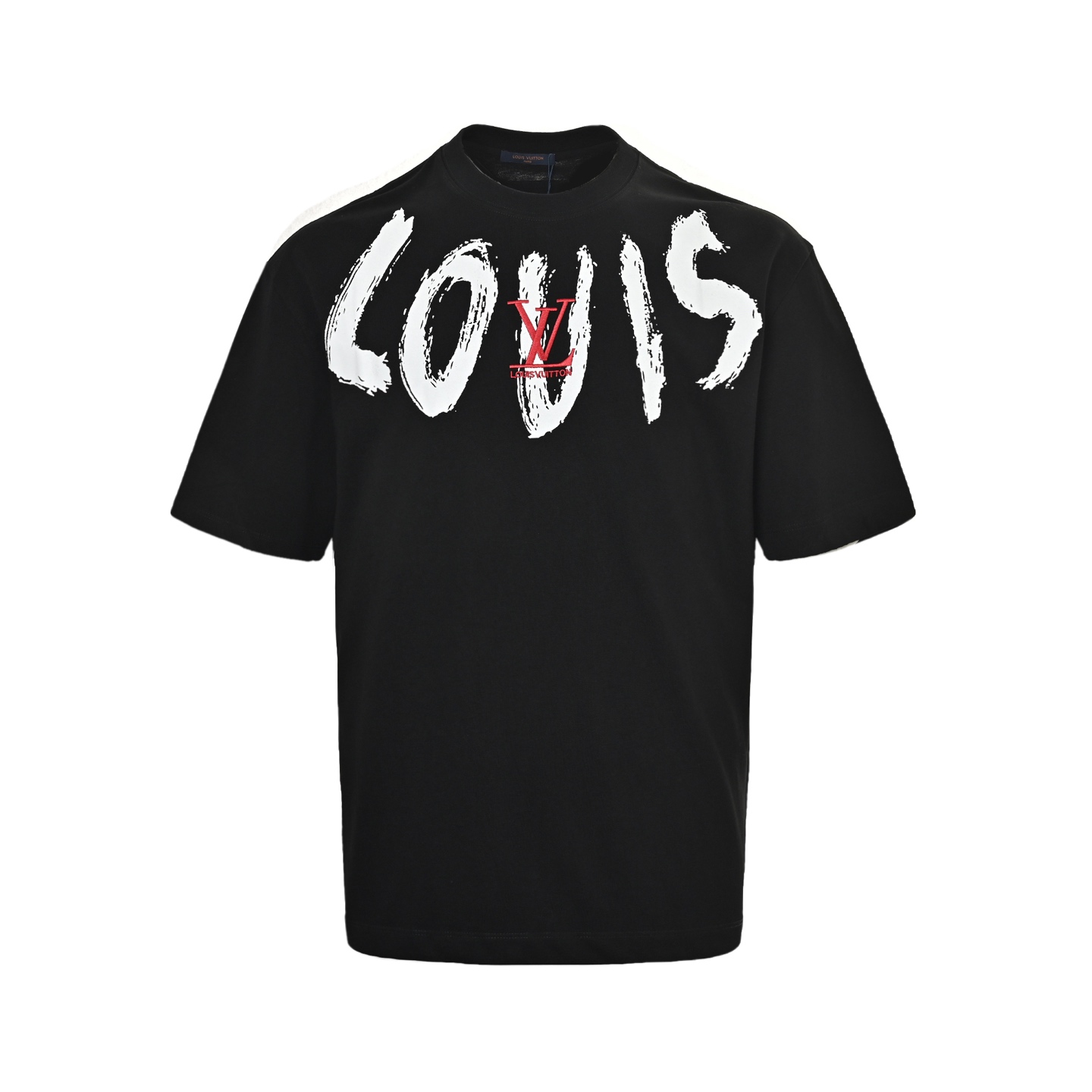 Louis Vuitton Graffiti Lettering Embroidered Logo Short Sleeve