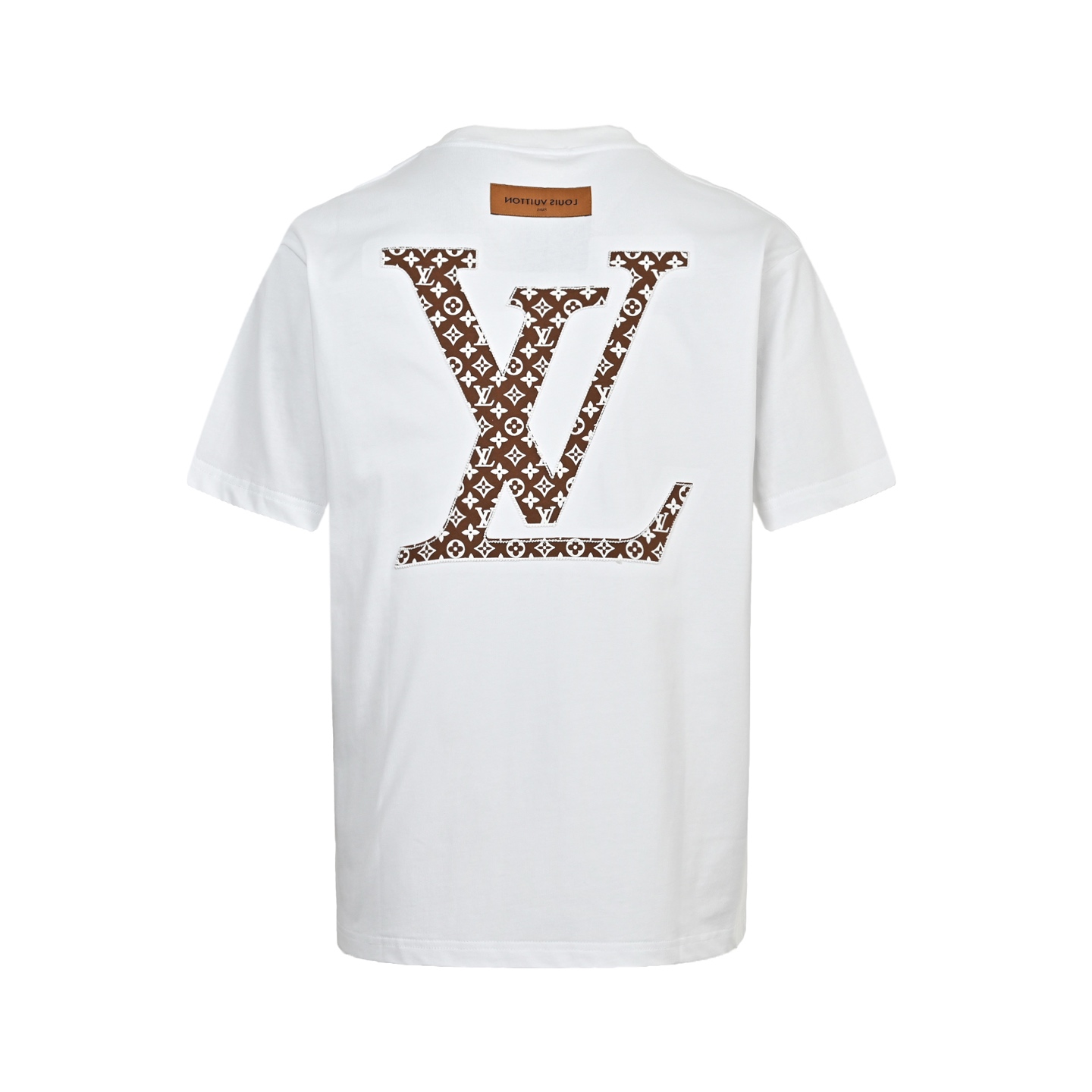 Louis Vuitton 25ss monogram patch embroidered LOGO short sleeve