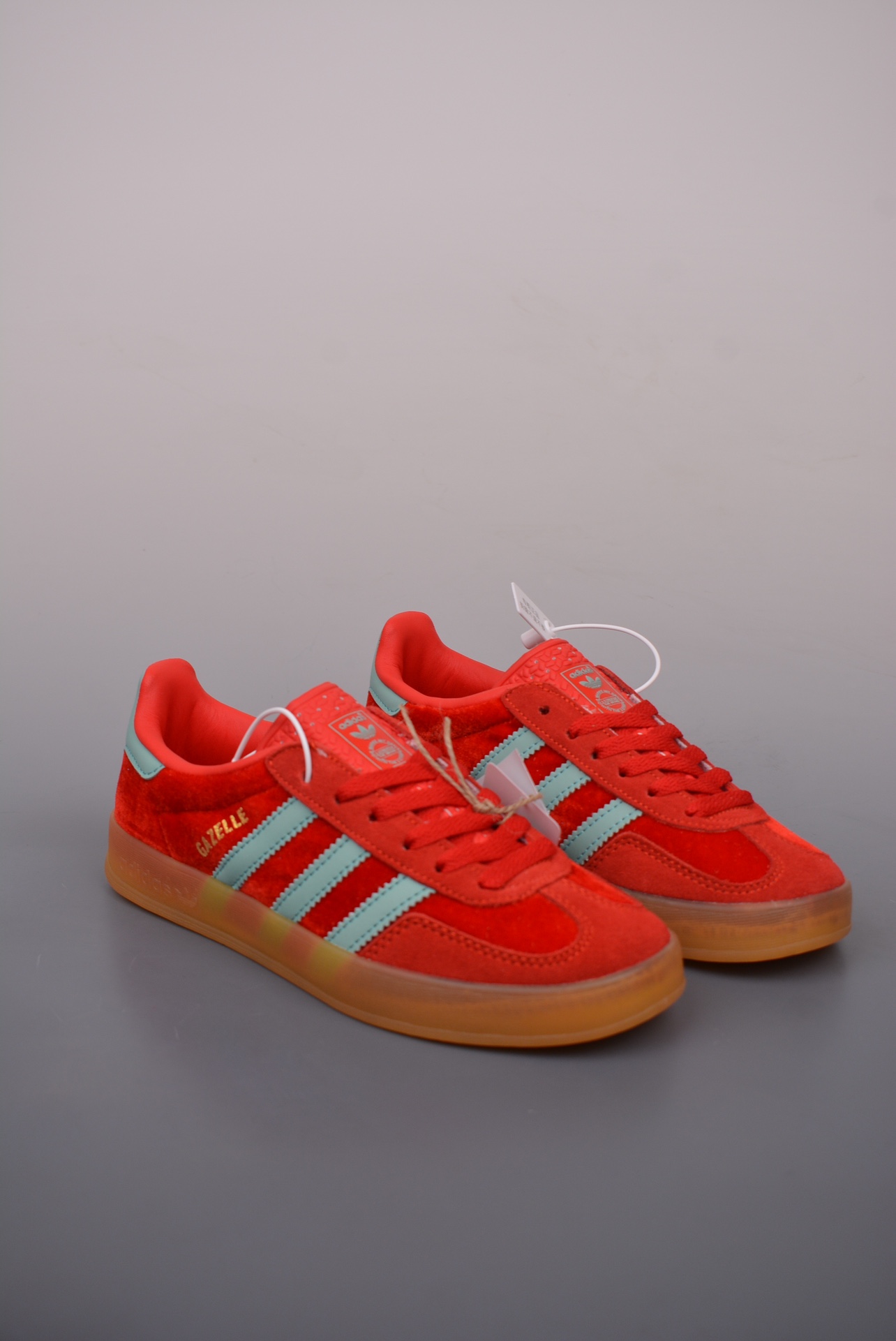 Adidas Gazelle Indoor Trainers Scarlet Light Green IG6786