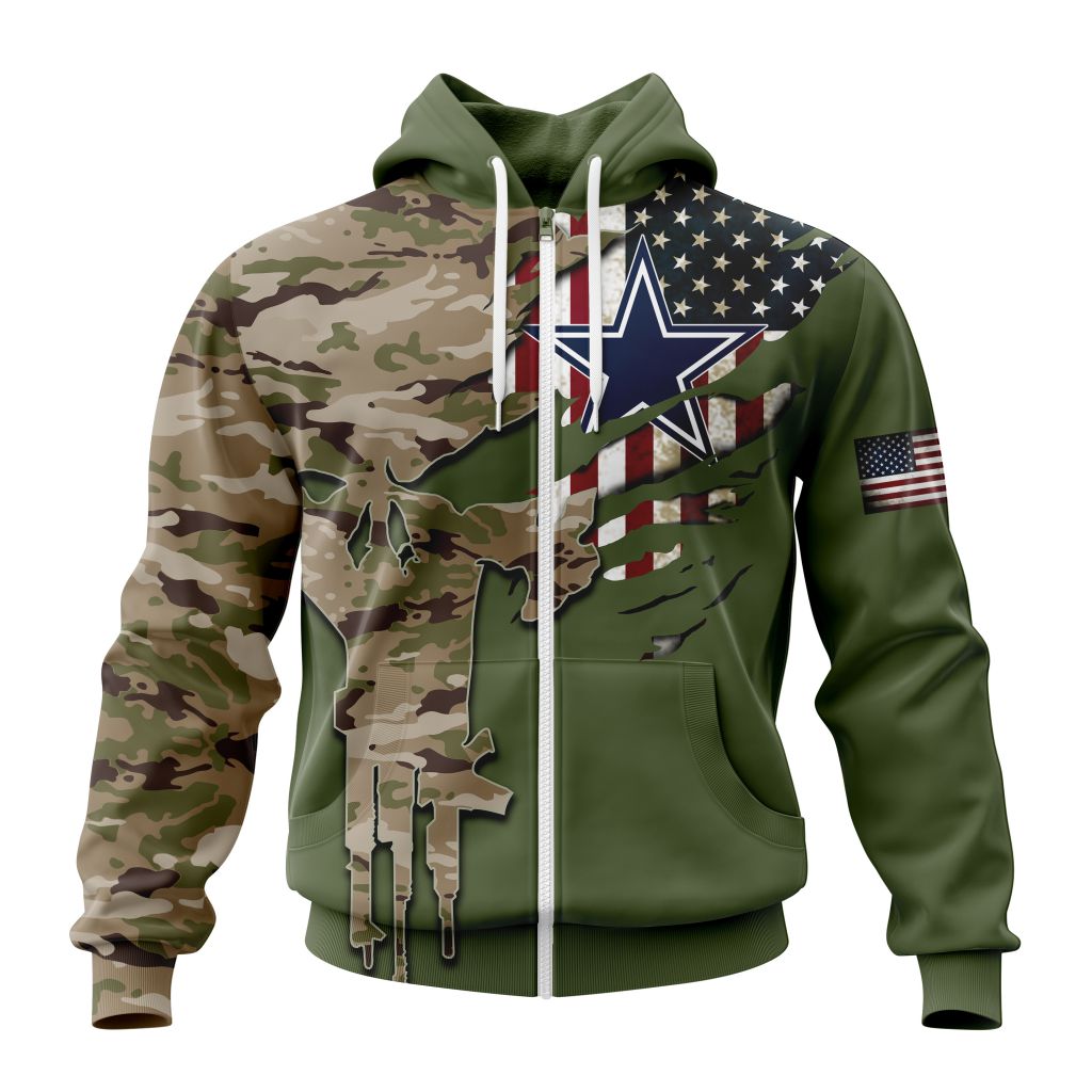 DALLAS COWBOYS 3D HOODIE VETERANS DAY