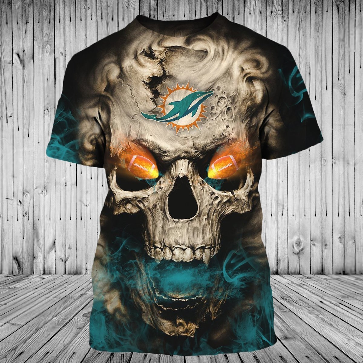 DOLPHINS 3D HOODIE SKULLHO4
