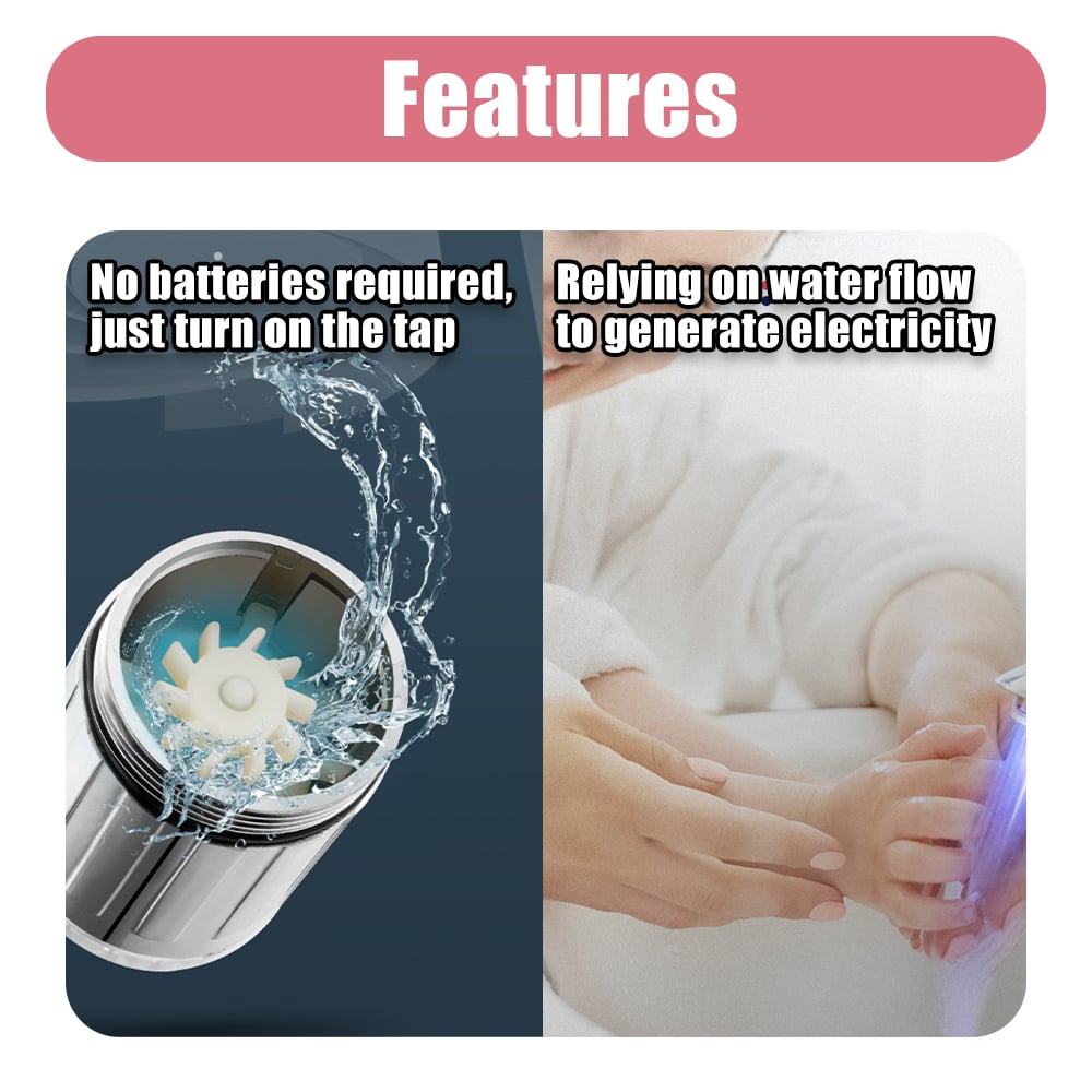 🌲Early Christmas Sale🎁3 Color LED Water Faucet Light