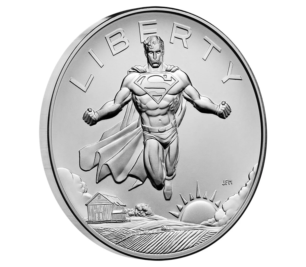 2025 Comic Art One Ounce Silver Medal – Superman