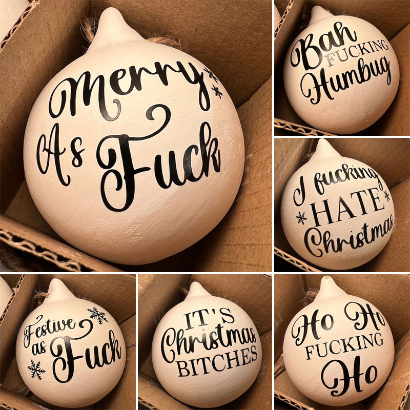 Rude Christmas Ornament