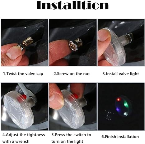 🎄Christmas Special Sale-[SAVE 50% OFF]--(SET OF 4PCS)RGB Glowing Motion Activated Solar Powered Tire Valve Cap Led Wheel Light For Car Bike Motorcycle