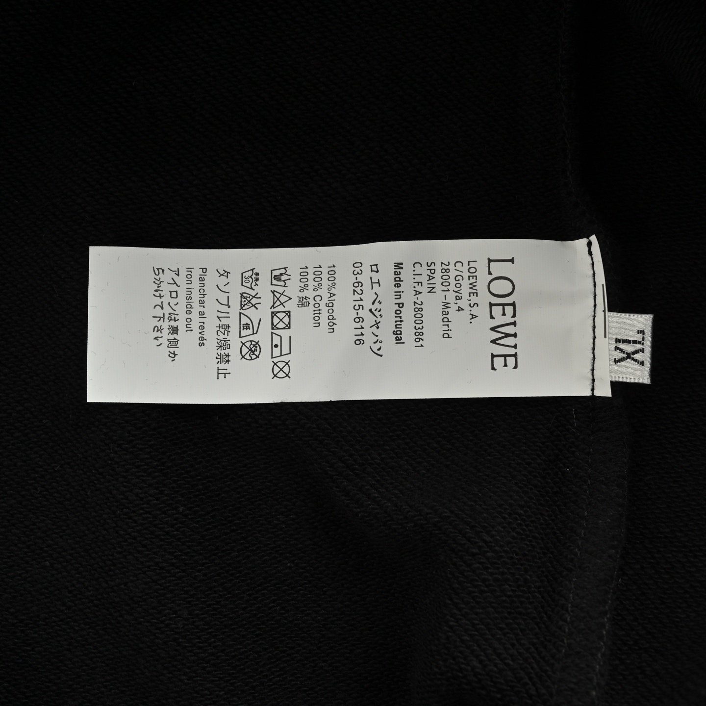 Loewe 25Fw dotted letter logo print crew neck sweatshirt