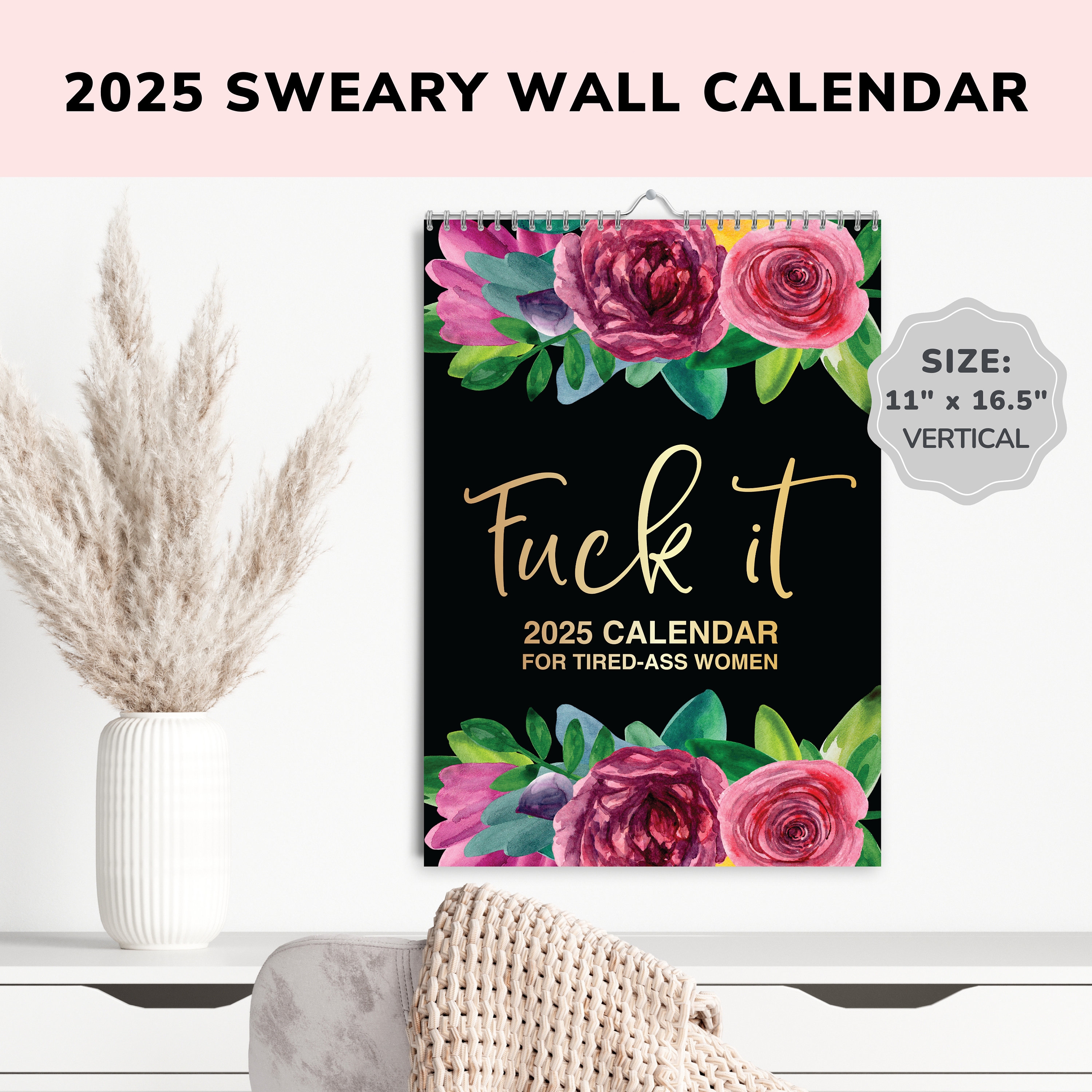 ON SALE🔥Fuck It: 2025 Calendar For Tired-Ass Women