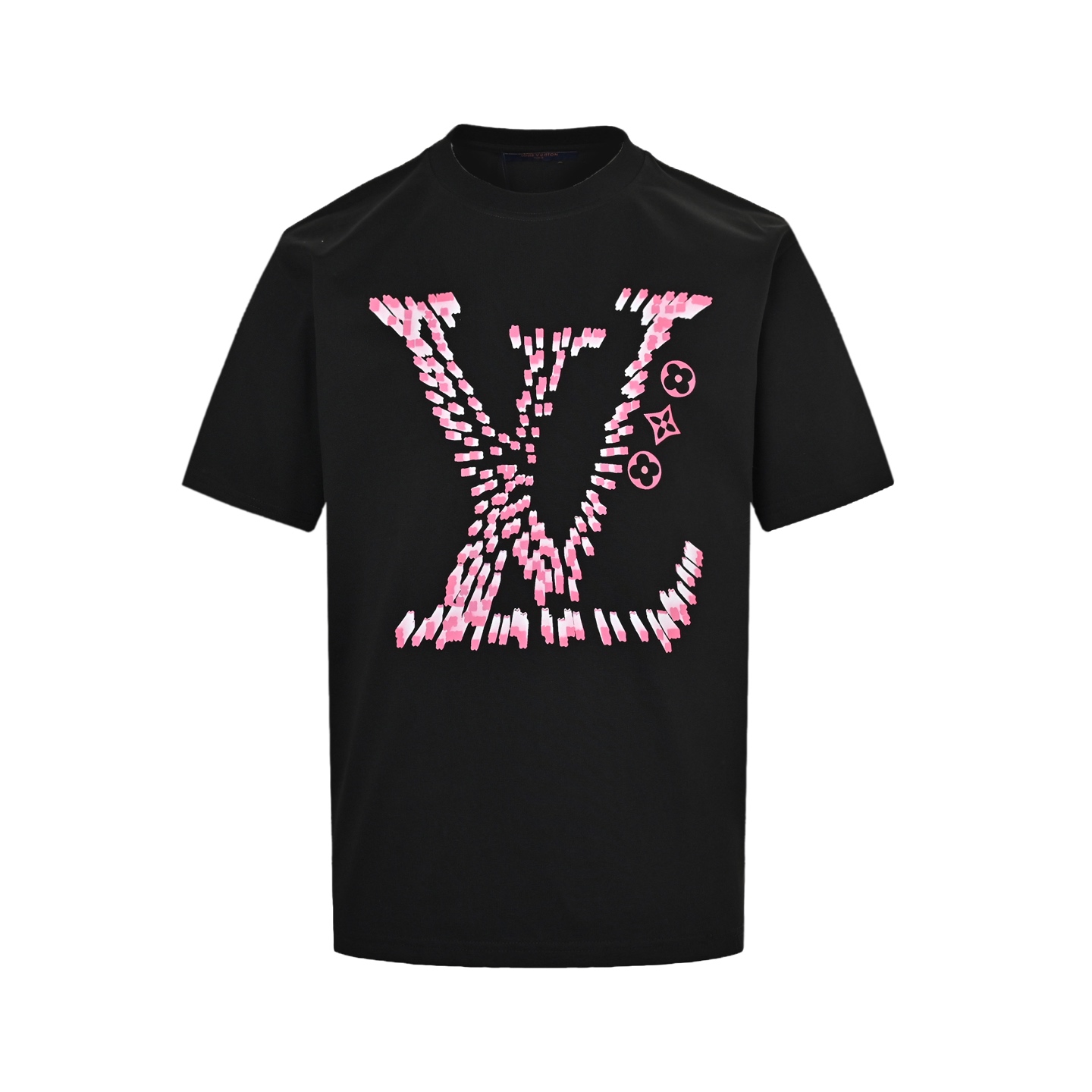 Louis Vuitton 25ss three-dimensional lettering logo printed short sleeves