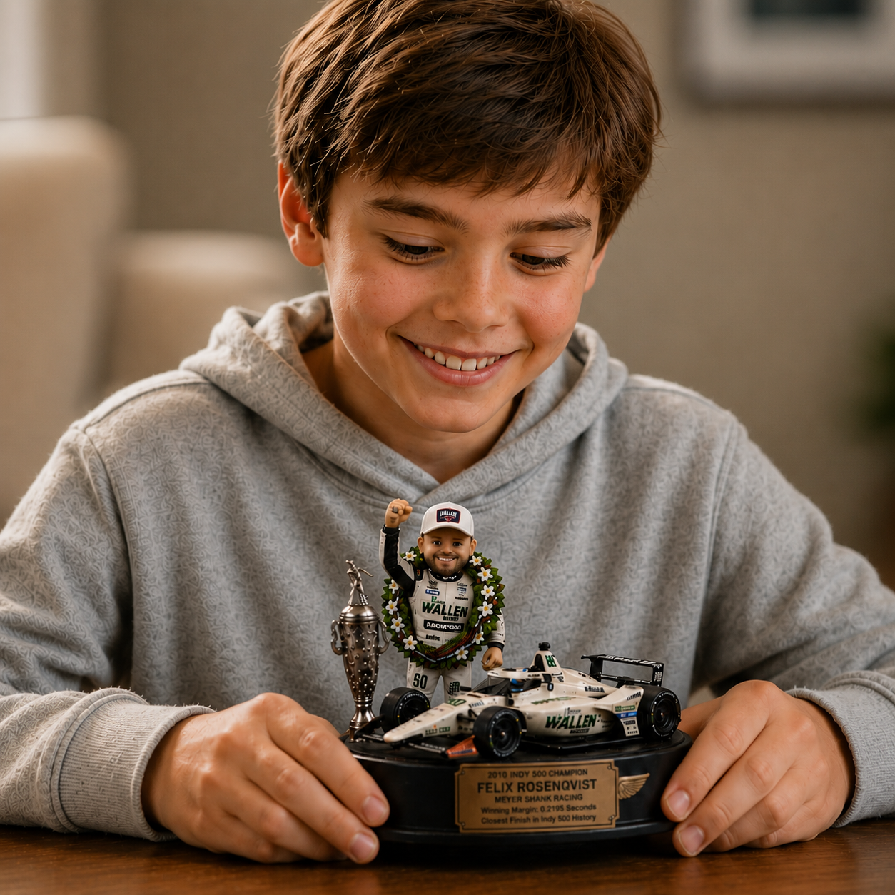 🏆 2026 Indy 500 Champion Collector Figurine Display — 110th Running Commemorative Edition