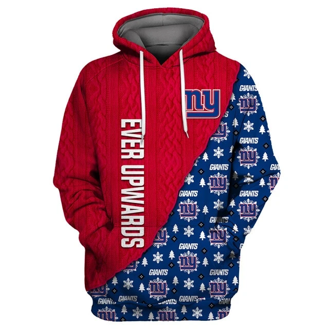 NEW YORK GIANTS 3D CHRISTMAS HOODIE ABC02