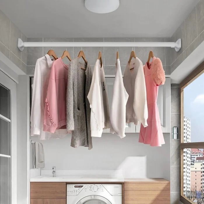 Perforation-free Wardrobe Hanging Support Hanger Expansion Rod