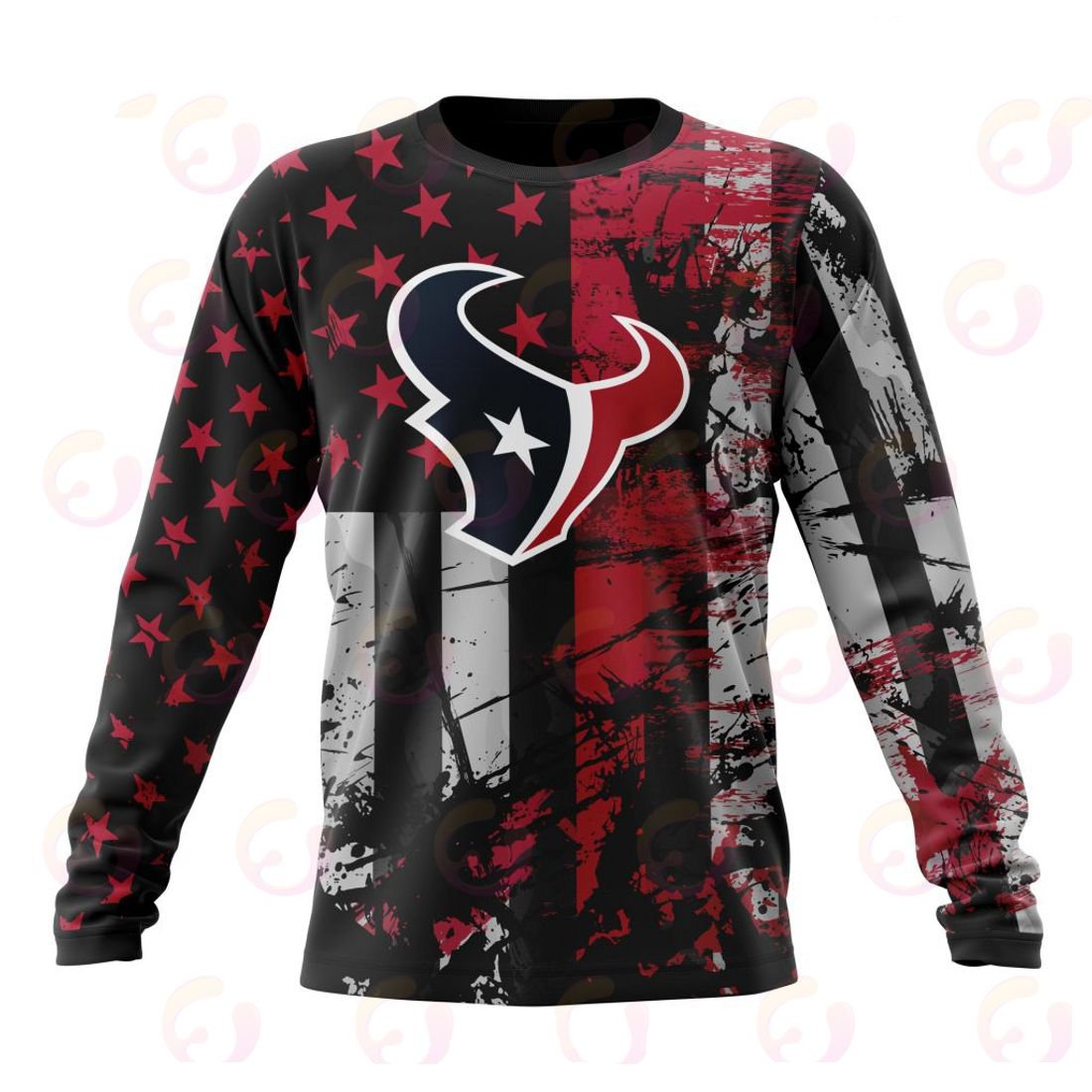 HOUSTON TEXANS 3D HOODIE JERSEY FOR AMERICA