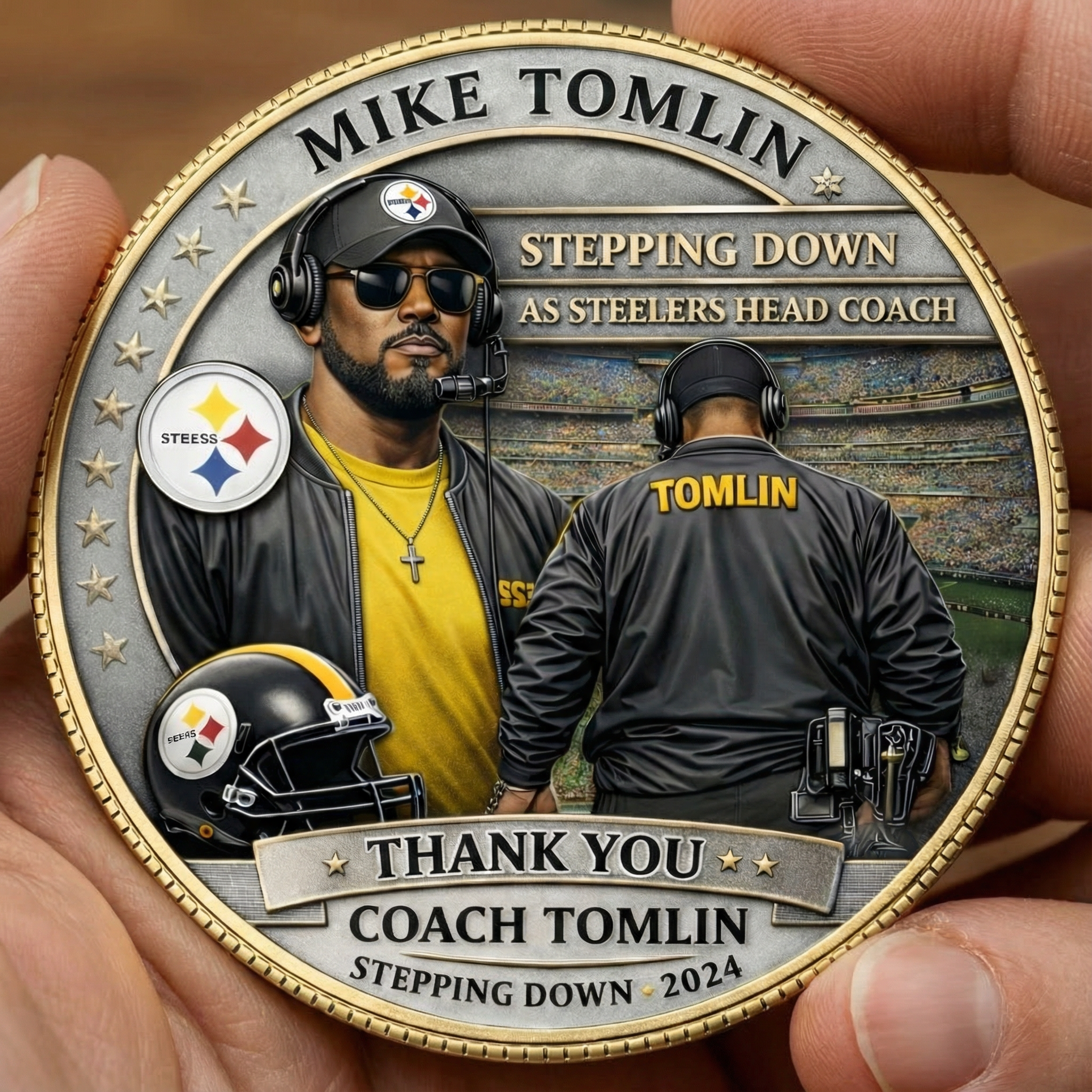 Mike Tomlin Stepping Down Commemorative Coin