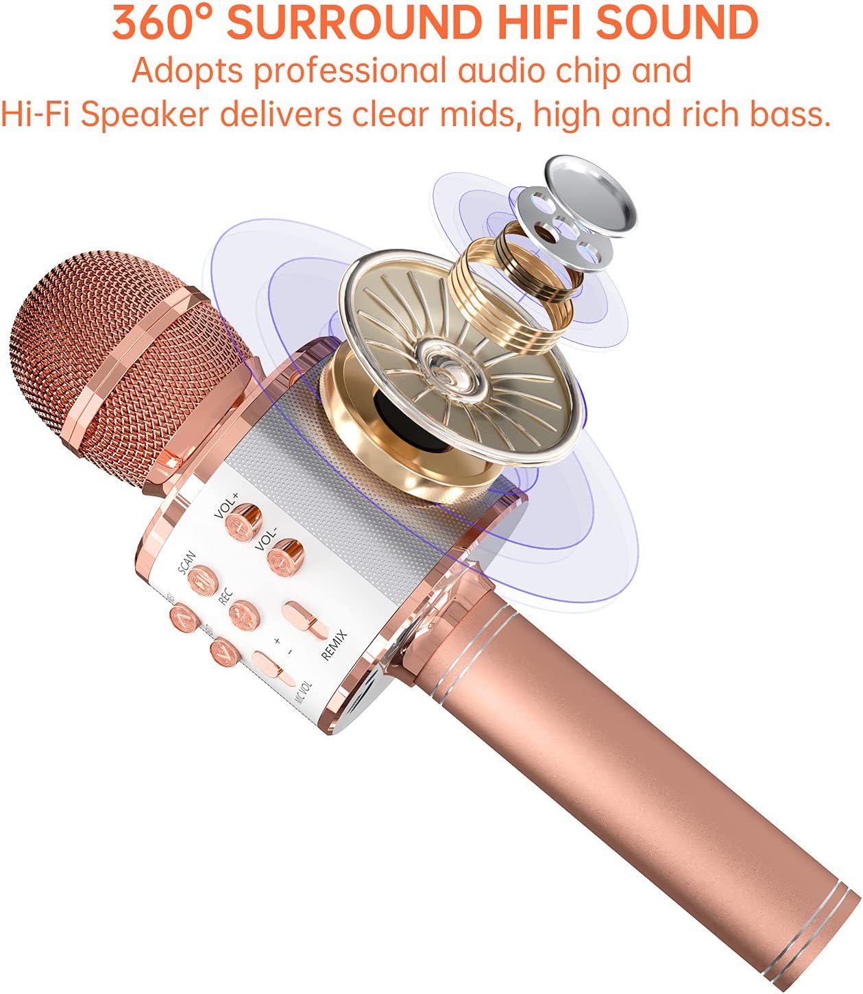 [🎅PRE-CHRISTMAS SALE 48%OFF NOW] Wireless Bluetooth 3-In-1 Karaoke Mic Speaker -BUY 2 FREE SHIPPING