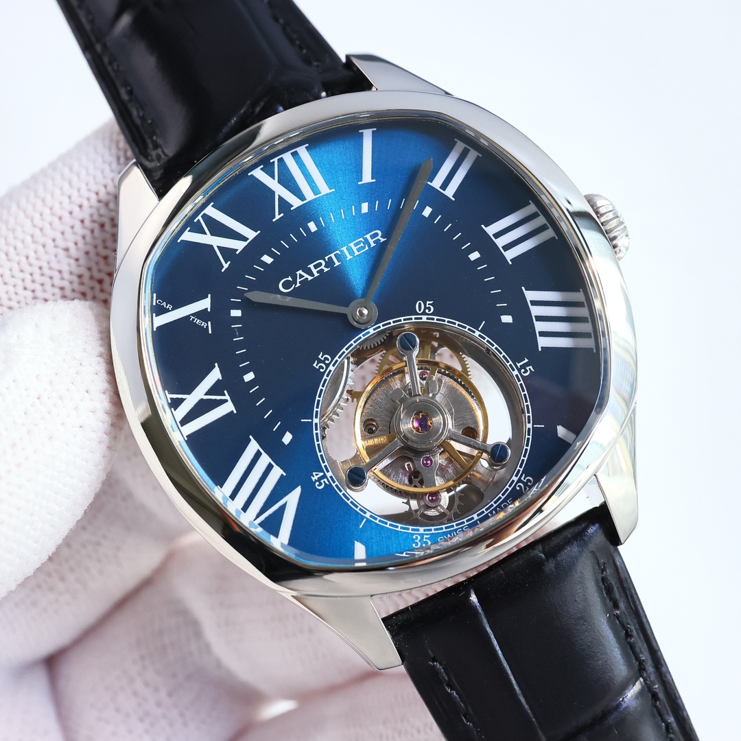 Cartier True Flywheel KF1 Rotonde de Cartier Tourbillon Cadran Love Tourbillon Watch