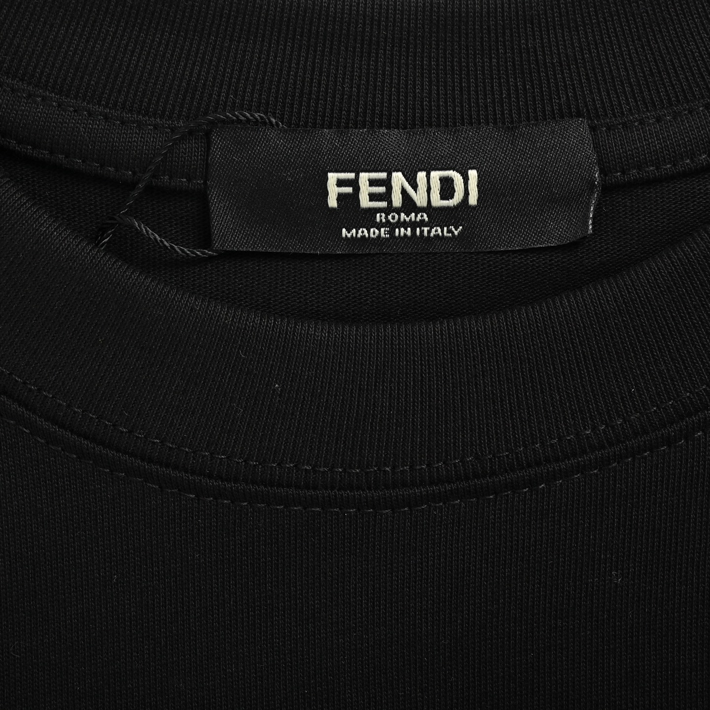 Fendi 25ss little monster eyes FF leather patch pocket short sleeve