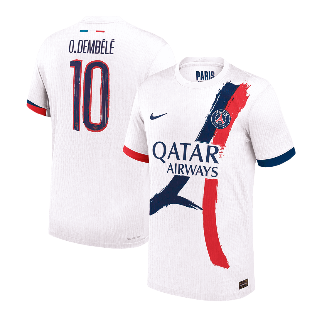 Authentic football shirt O.DEMBELE #10 PSG Away 2024/25 - UCL