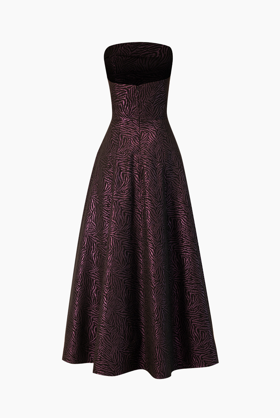 Vestido strapless linea A