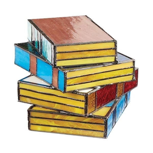 📚Stained Plastic Stacked Books Lamp