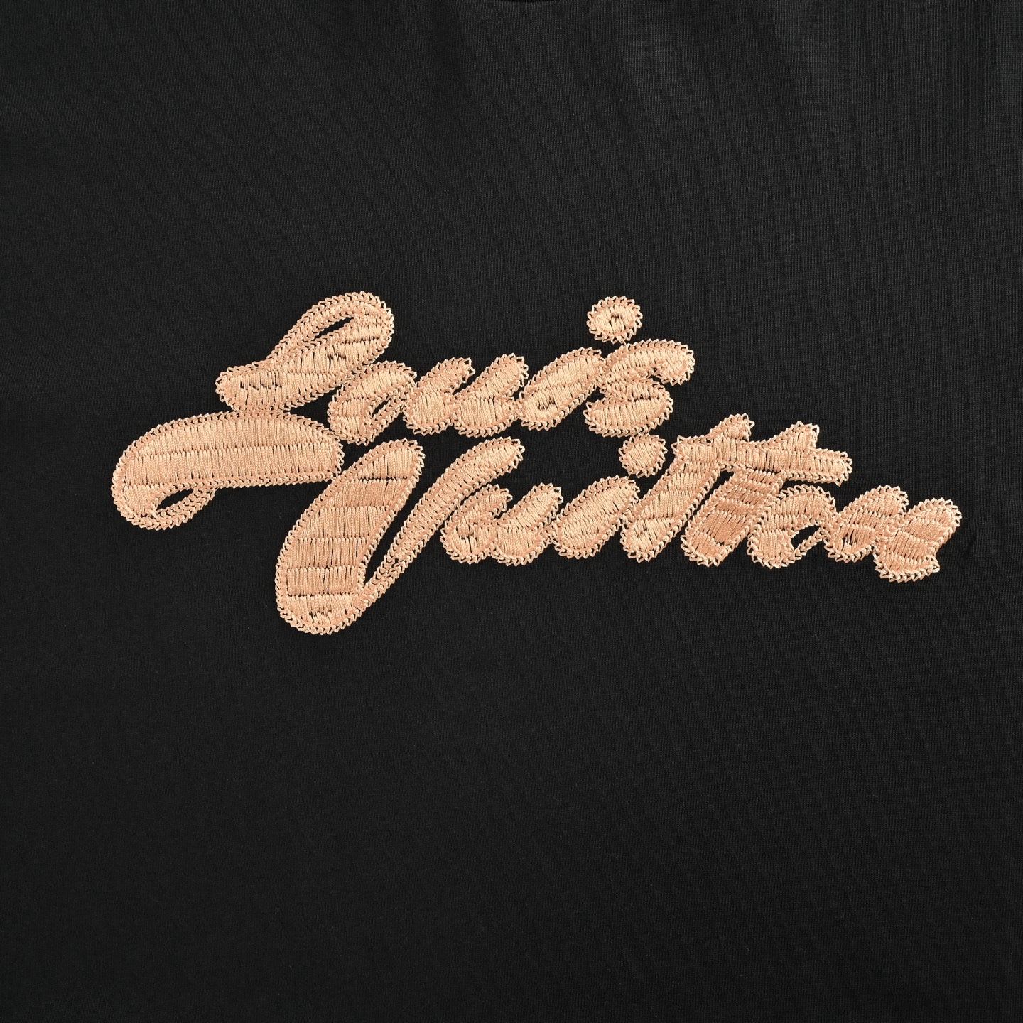 Louis Vuitton 25ss art lettering logo embroidered short sleeve