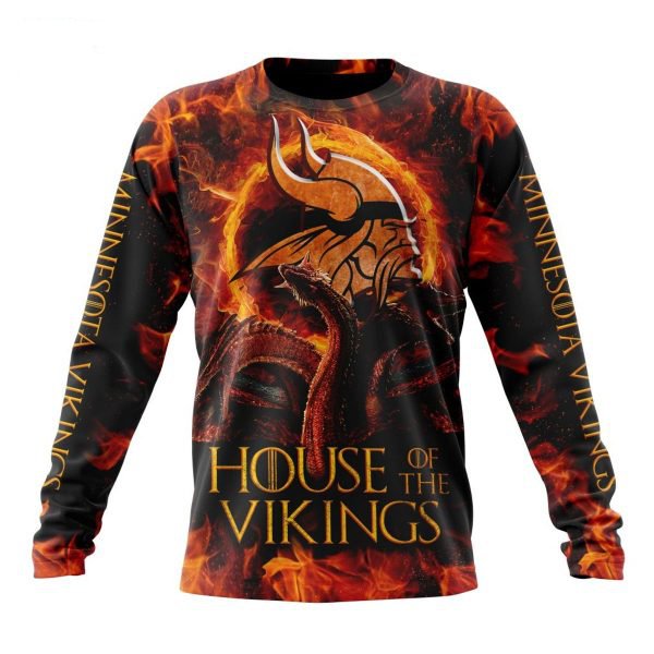 MINNESOTA VIKINGS GAME OF THRONES – HOUSE OF THE VIKINGS 3D HOODIE