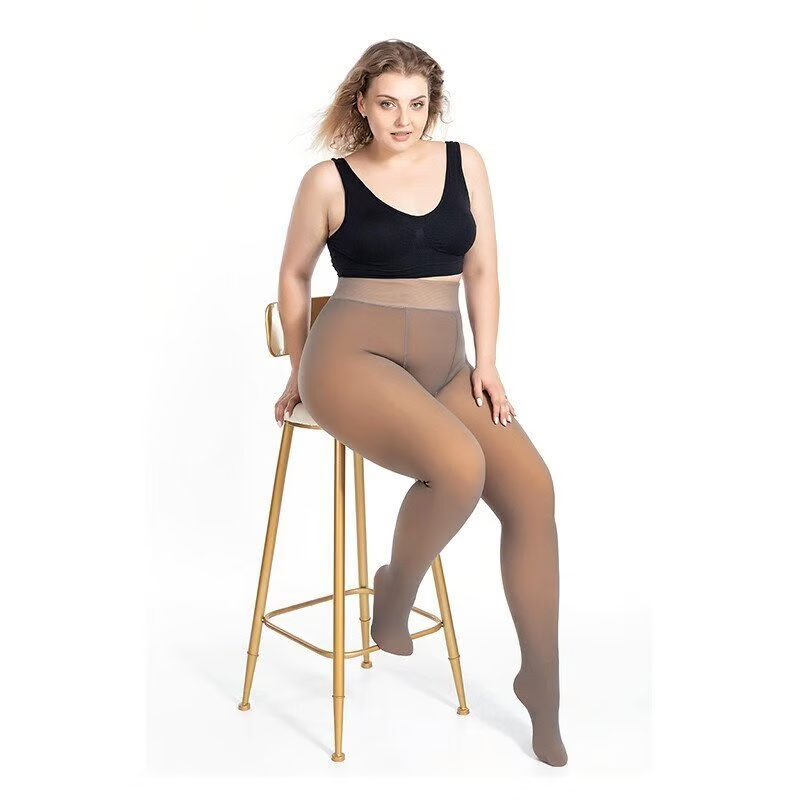 🔥LAST DAY 50% OFF🔥Flawless Legs Fake Translucent Warm Plush Lined Elastic Tights👖