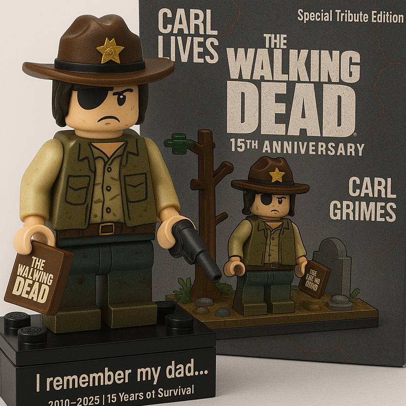 Carl Lives｜The Walking Dead 15th Anniversary Block Figure
