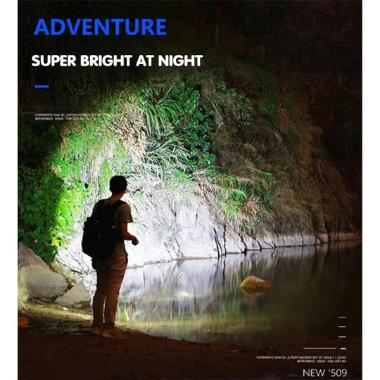 USB Strong Light Portable LED XHP70 Waterproof Flashlight