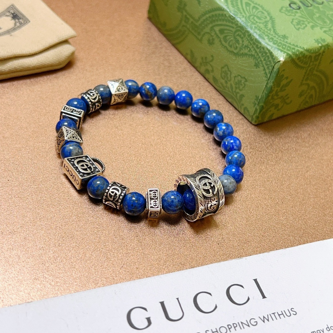 Gucci Natural Lapis Lazuli Bracelet