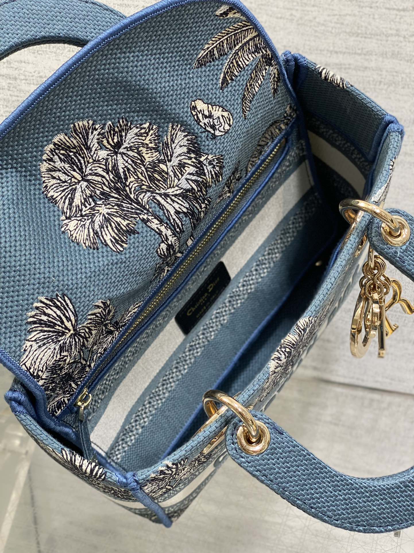 Dior Lady Summer Collection Embroidered Lady Bag