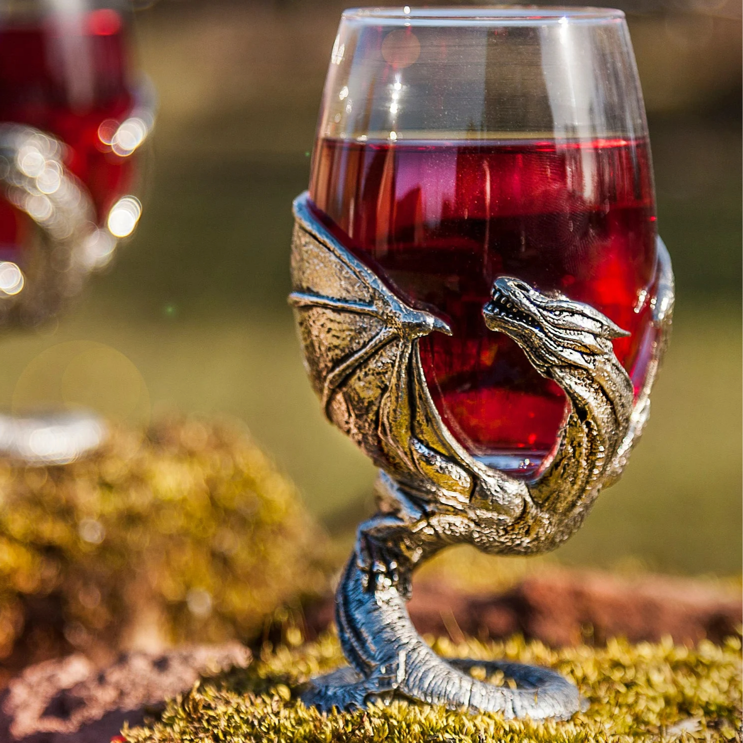 Awaken the Dragon – Handcrafted Pewter Dragon Wine Goblets