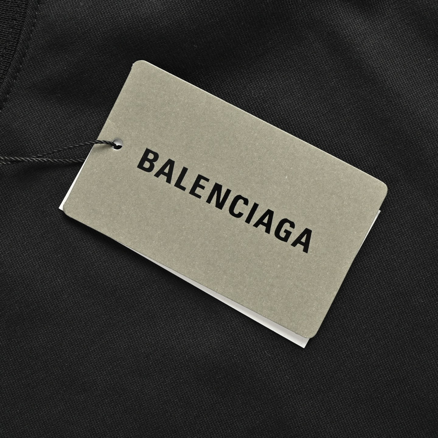 Balenciaga 25ss embroidered letter badge short sleeve