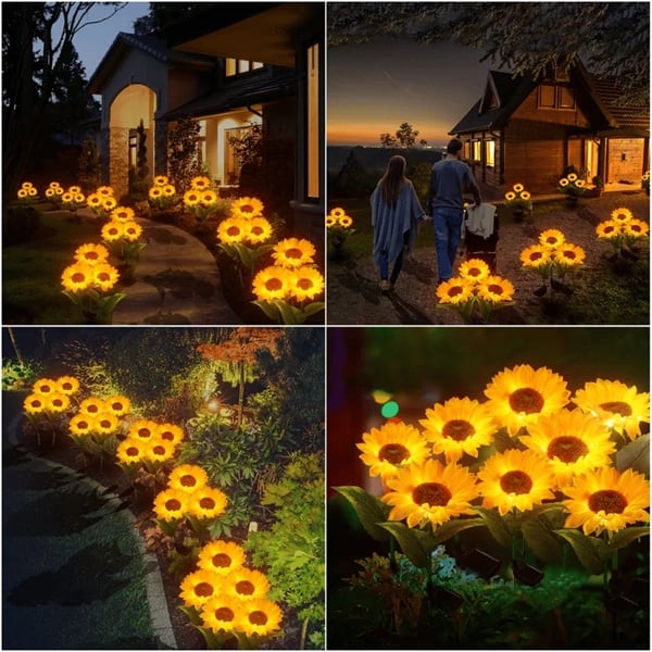 💥Last Day Promotion-[SAVE 50% OFF]--Waterproof Solar Sunflower Light--BUY 3 GET 10% OFF & FREE SHIPPING