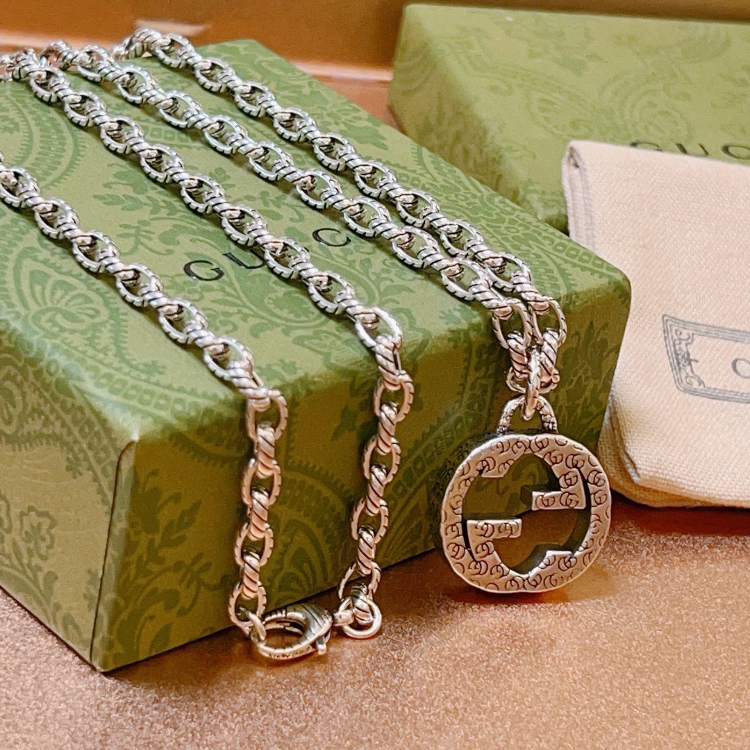 Gucci Anger Forest Series GG Hollow Chain Necklace