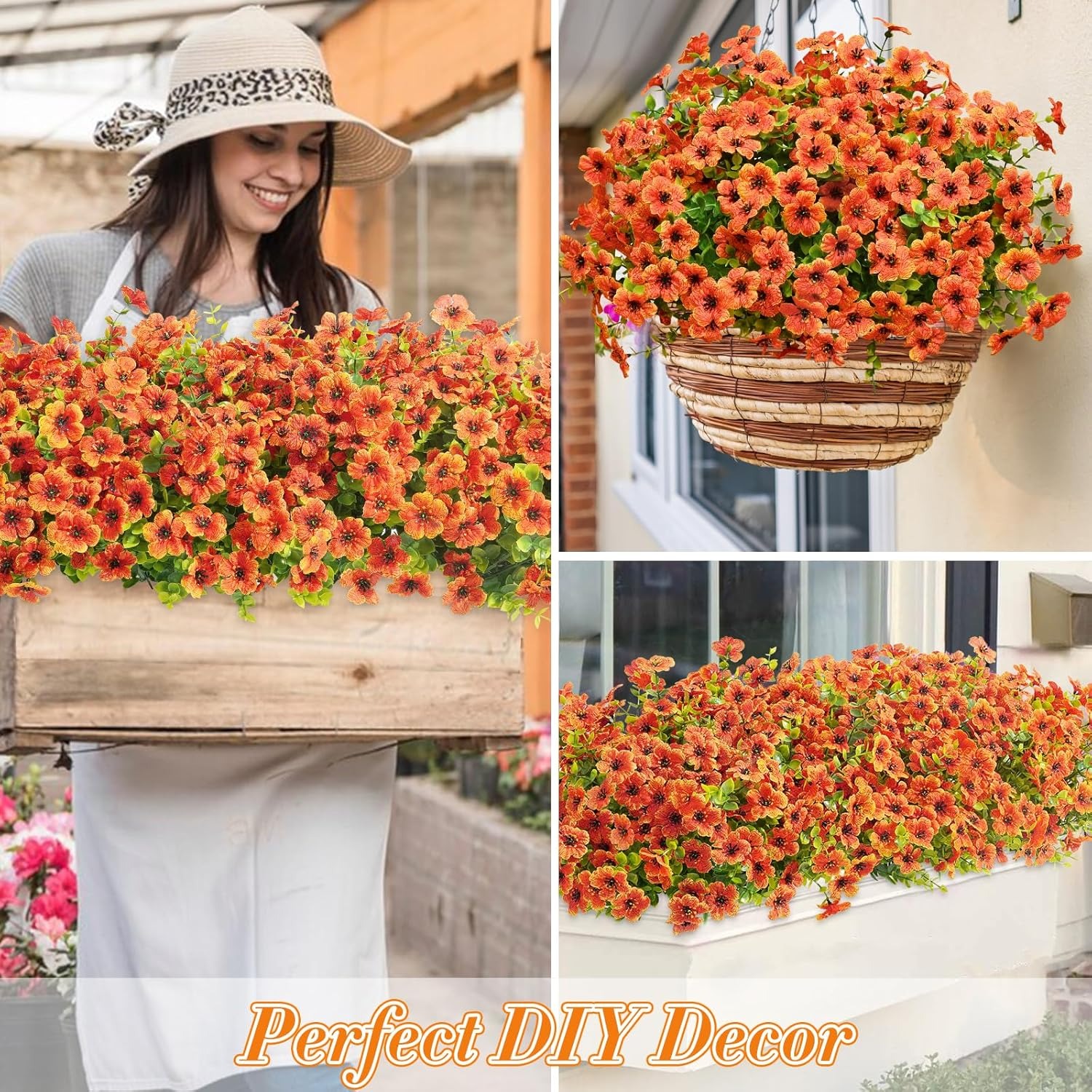 🏆Last Day 49% OFF⚡Artificial Fall Flowers UV Resistant Fake Outdoor Plants