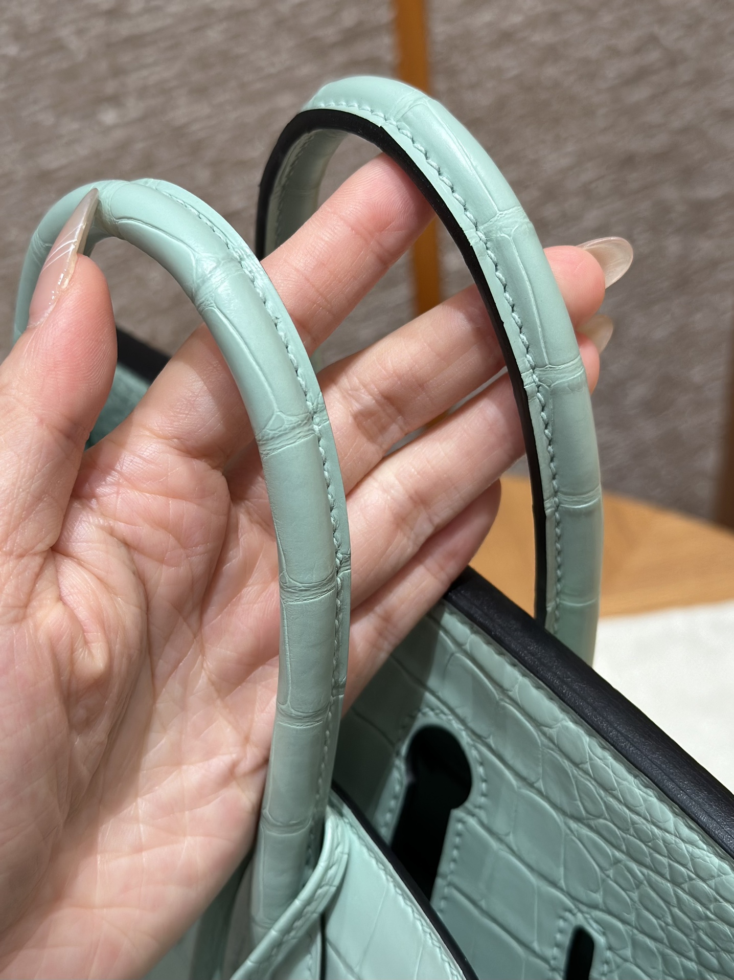 Hermes Birkin 6W Menthe Handbag (Handmade to Order)
