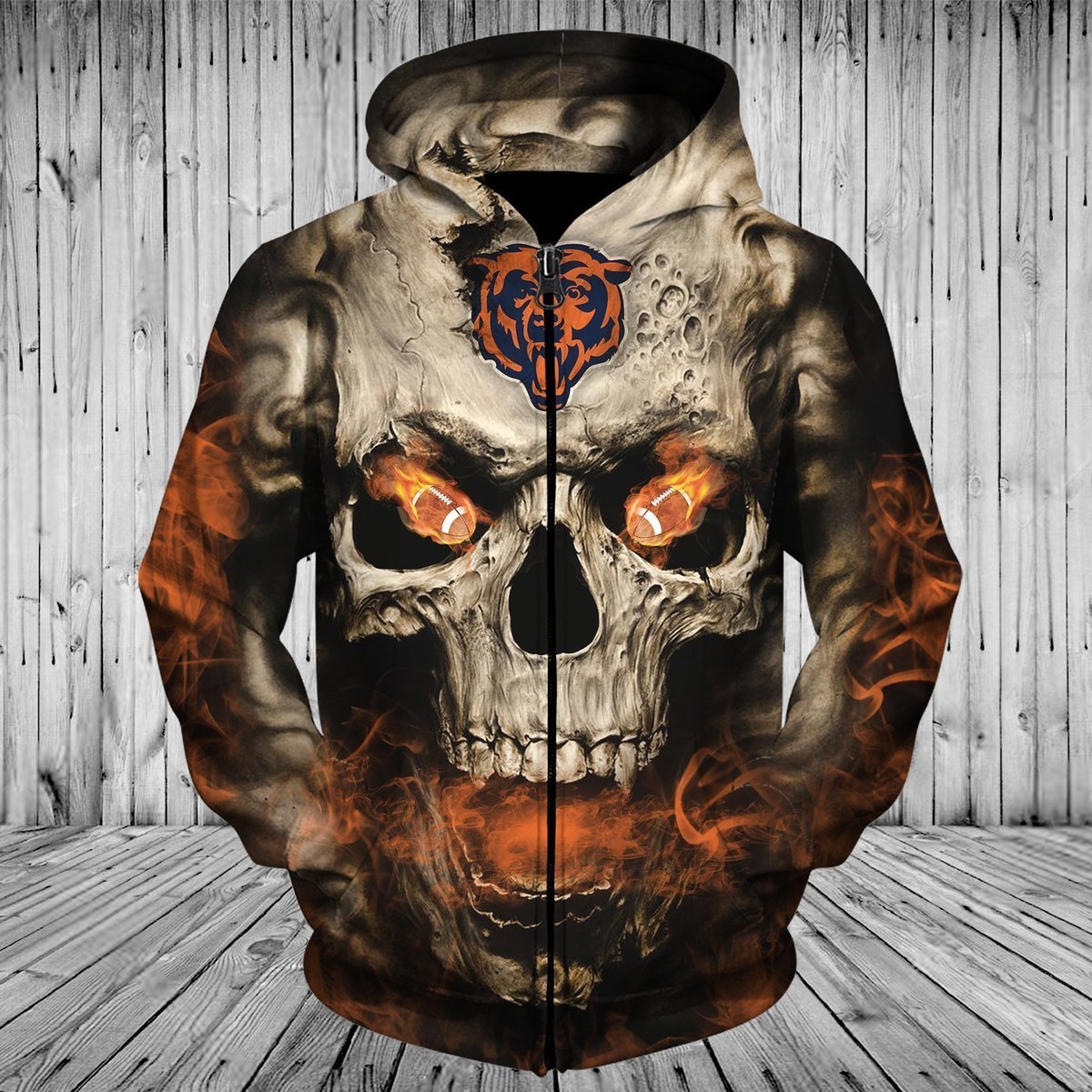 BEARS 3D HOODIE SKULL19