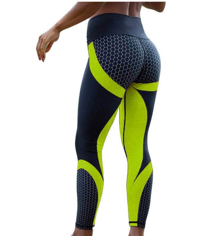 [Last Day Promotion 55% OFF] Colorblock Butt Lifting High Waist Sports Leggings - BUY 2 FREE SHIPPING