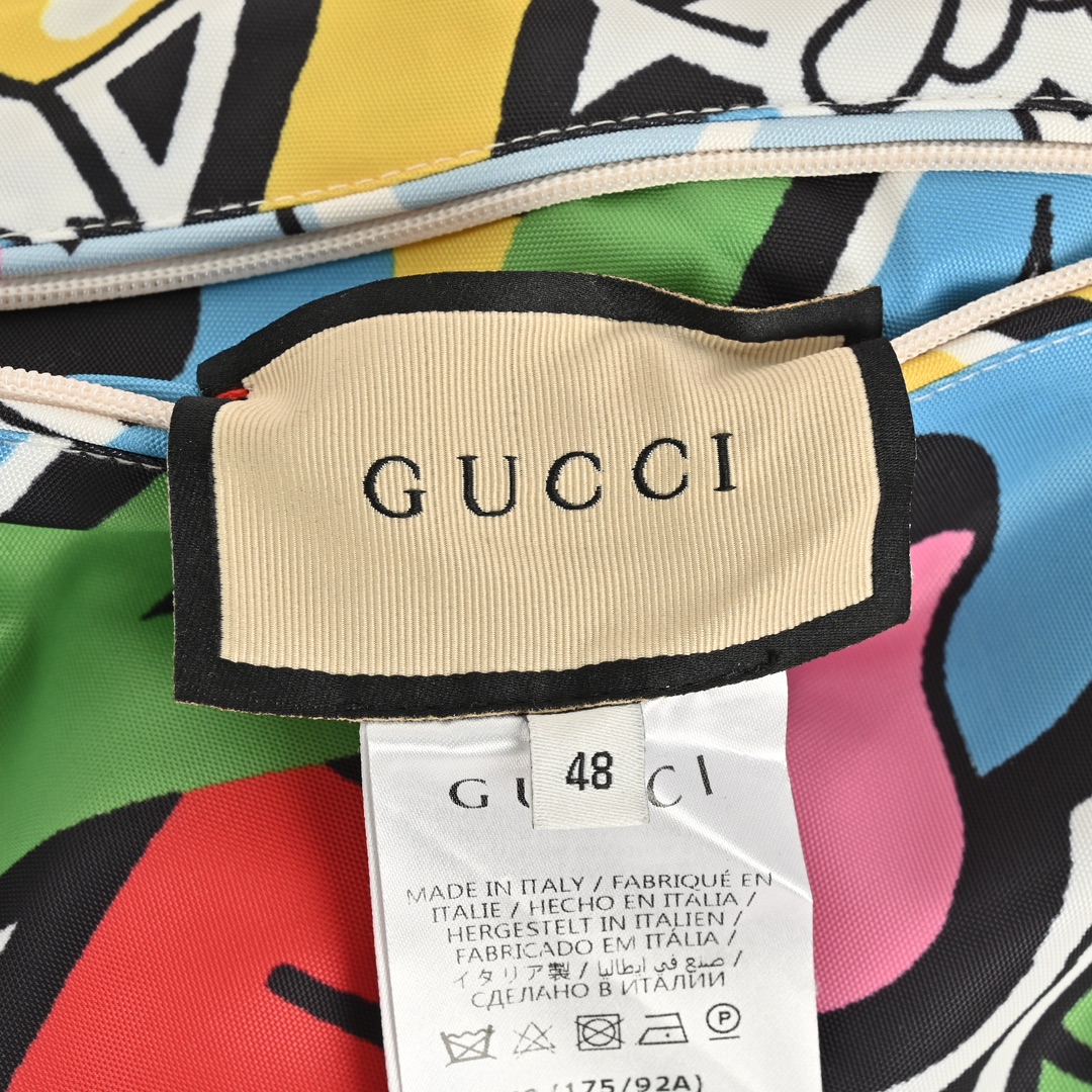 Gucci 24Fw Heart Cherry Fun Graffiti Reversible Jacket