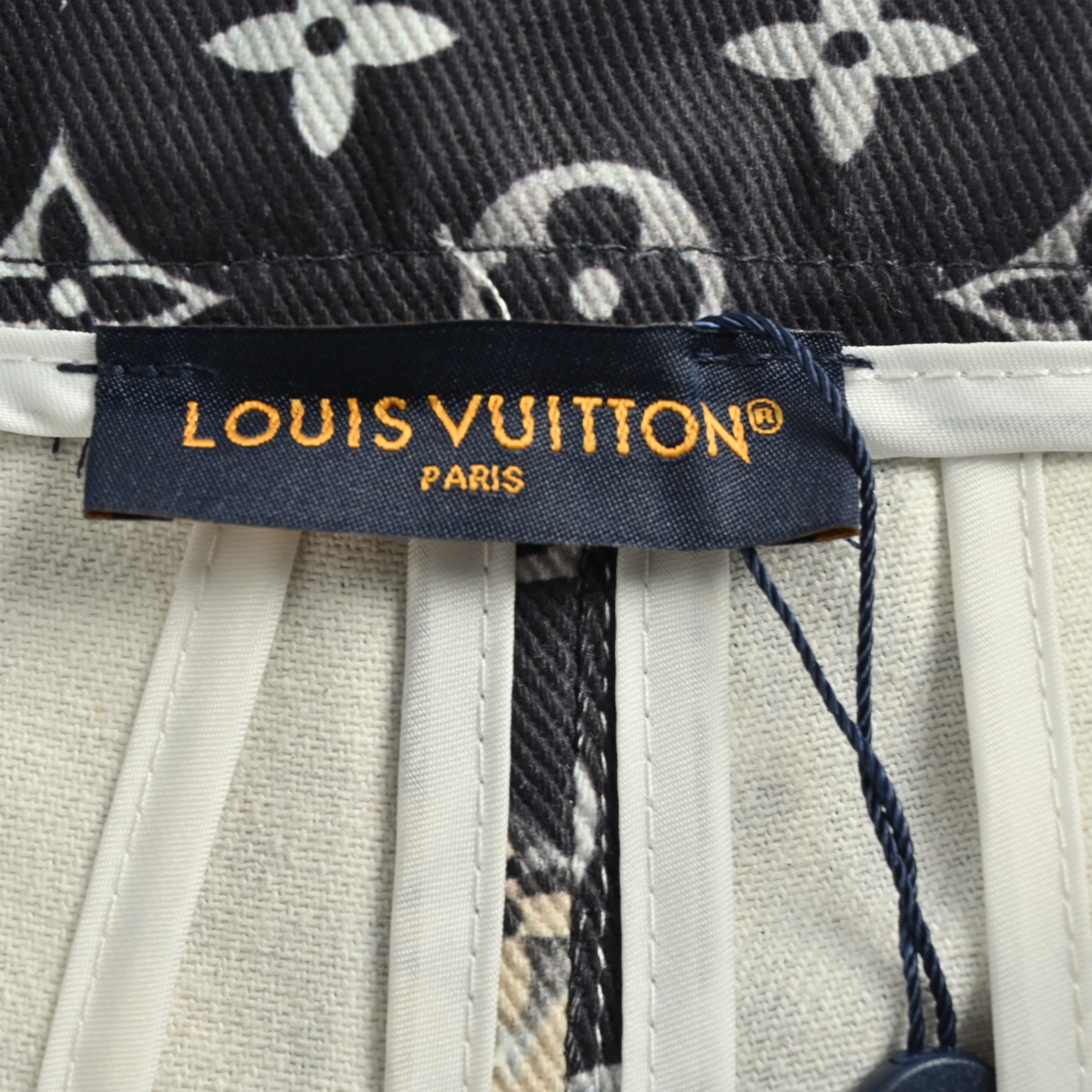 Louis Vuitton all over printed denim shorts