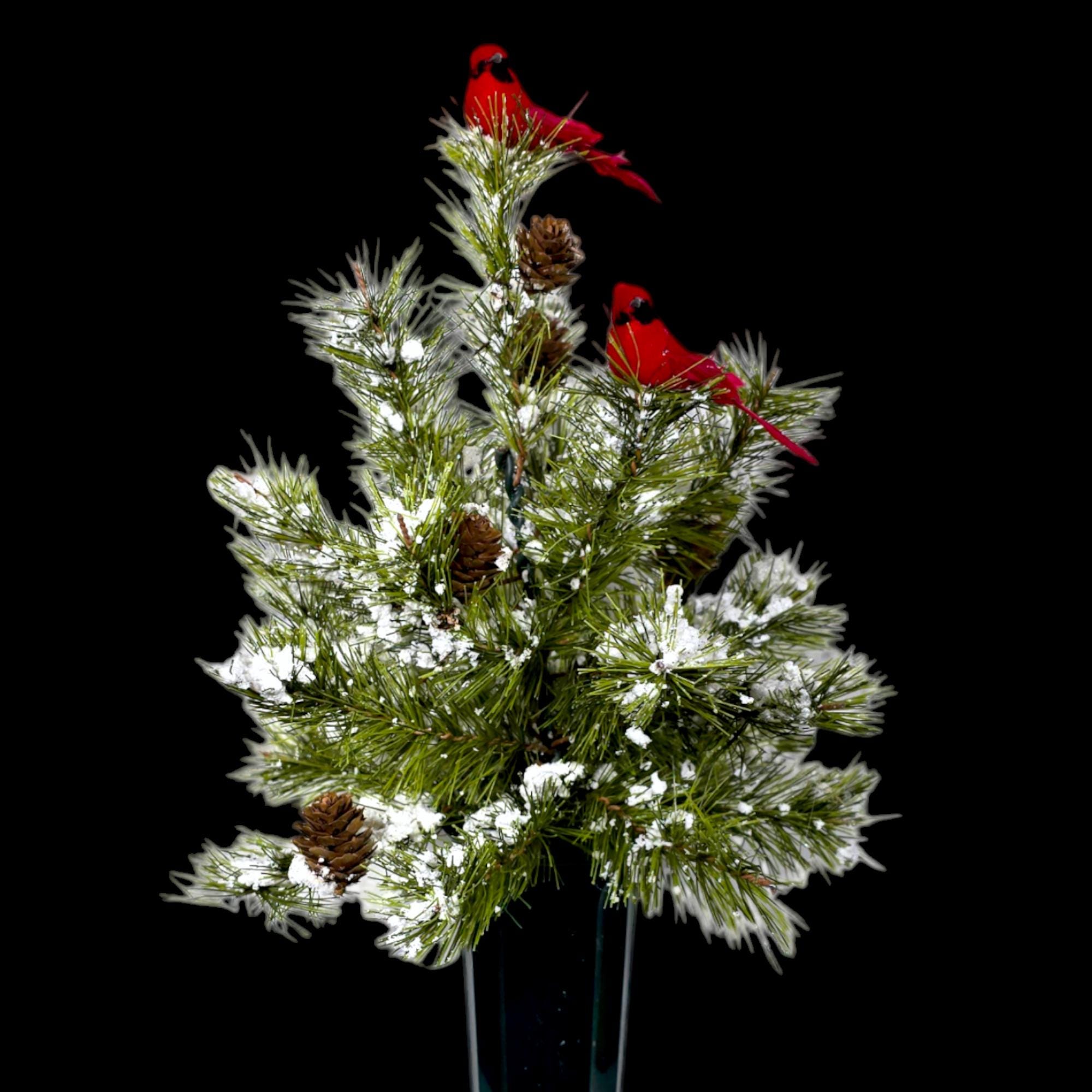 🎄CHRISTMAS ON SALE🔥Cemetery Cone with a small Christmas tree, Christmas Tree Grave Flowers