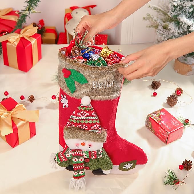 🌲Personalized cartoon Santa hanging stockings🧦