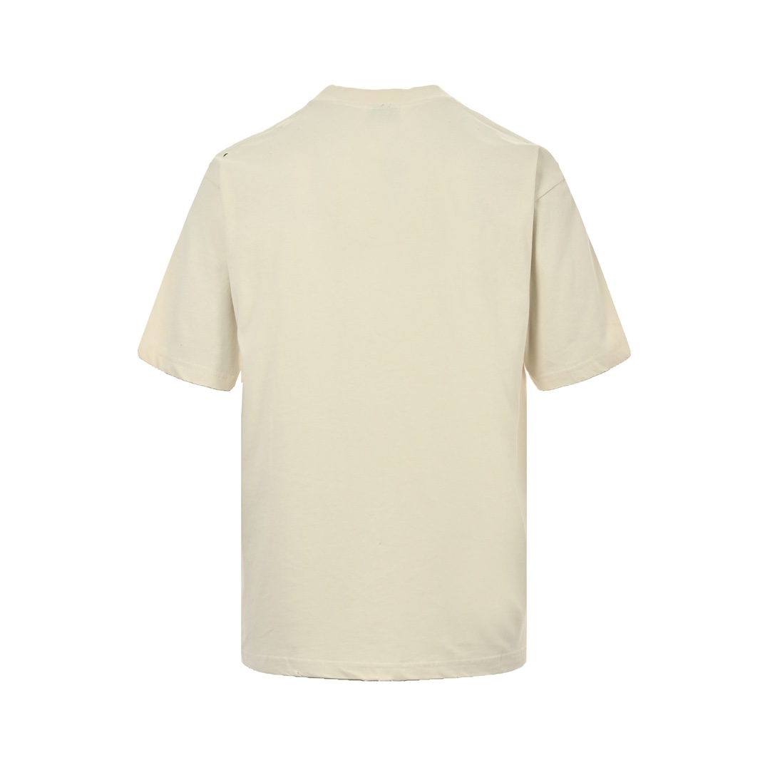 Balenciaga 24ss colorful letter foam print short sleeves