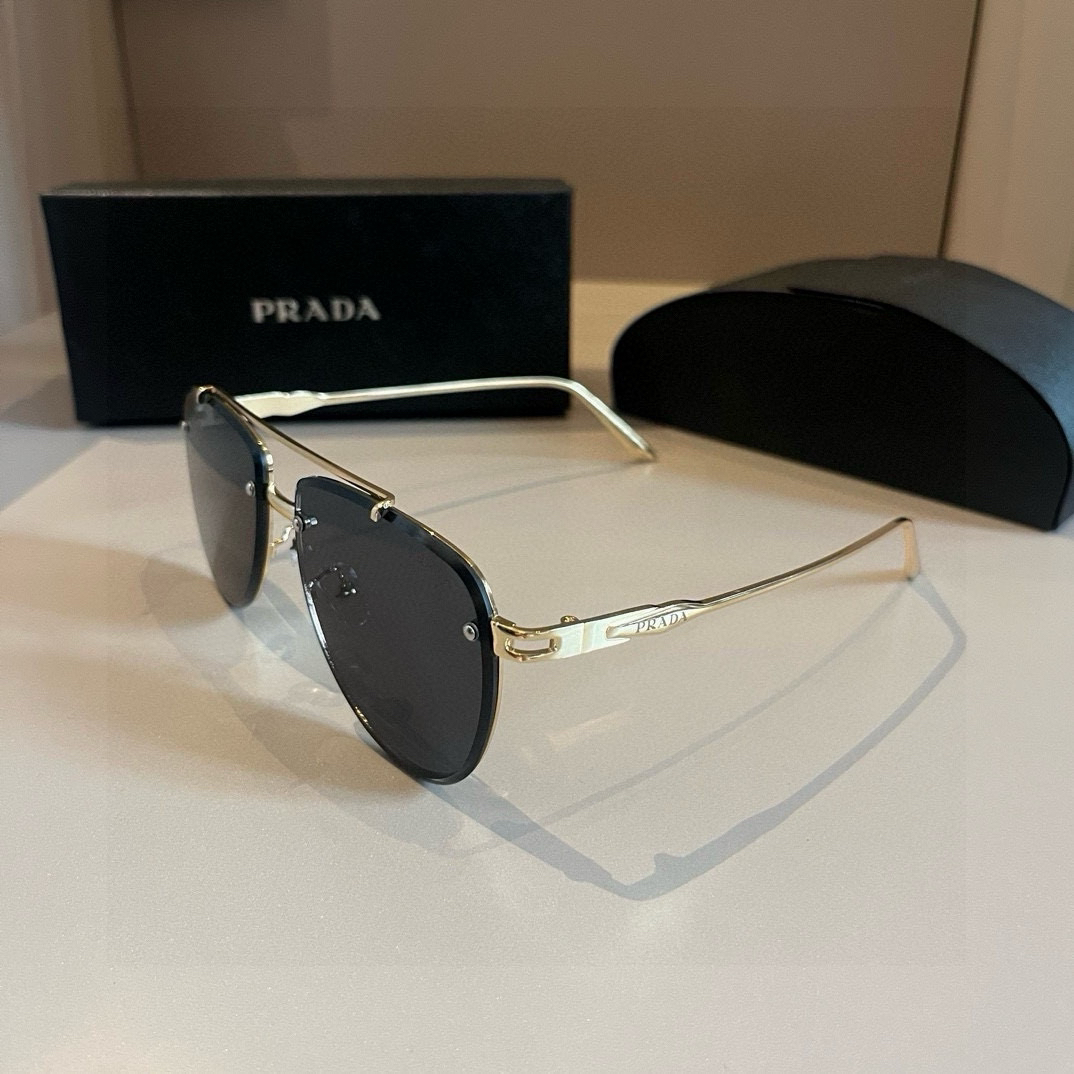 Prada round frame sunglasses