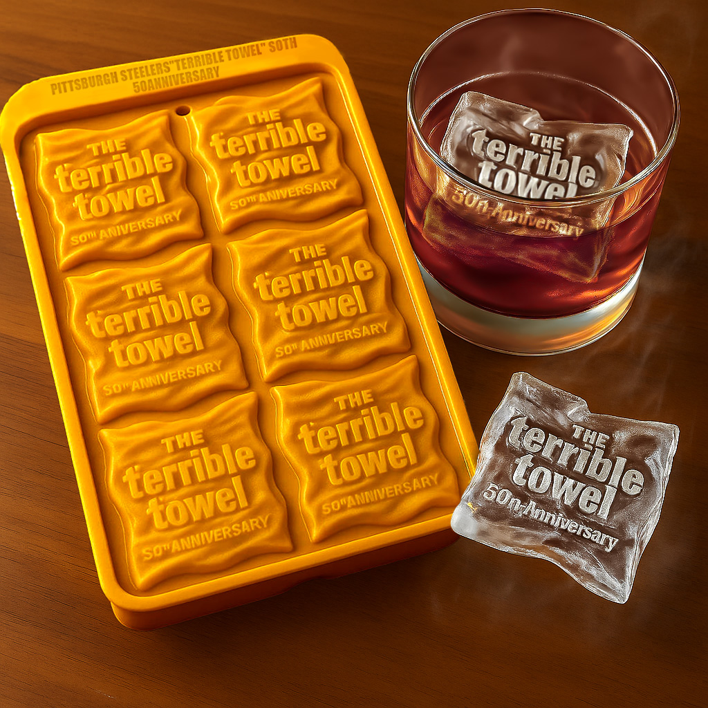 The Terrible Towel 50th Anniversary ice mold